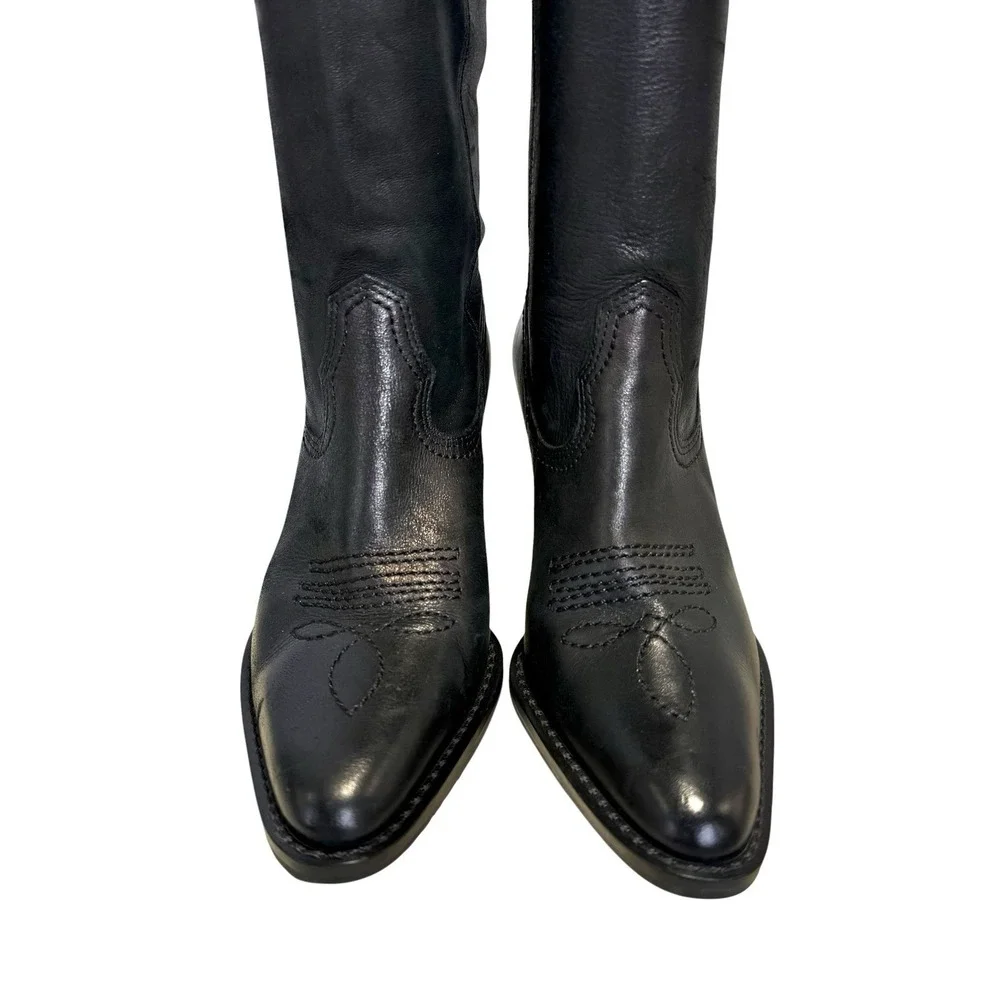 White Mountain Women's Black Leather 